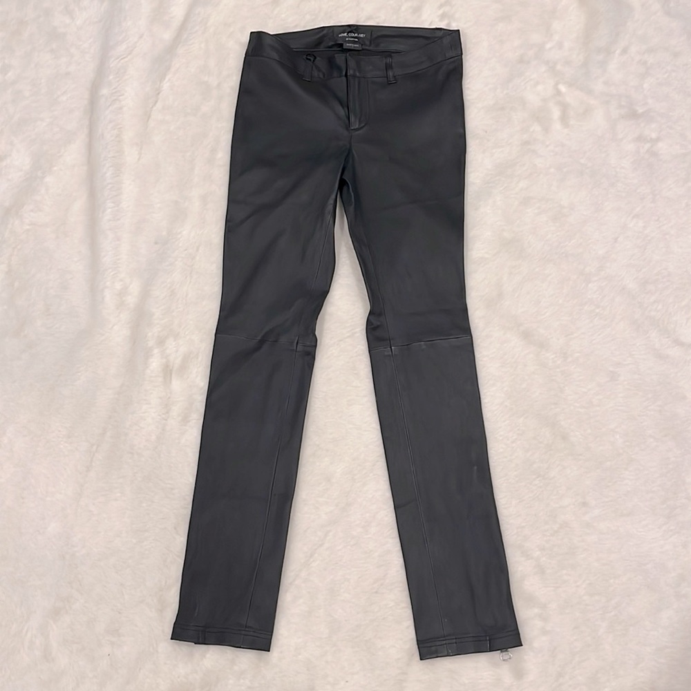 Love Courtney x Nasty Gal black leather pants